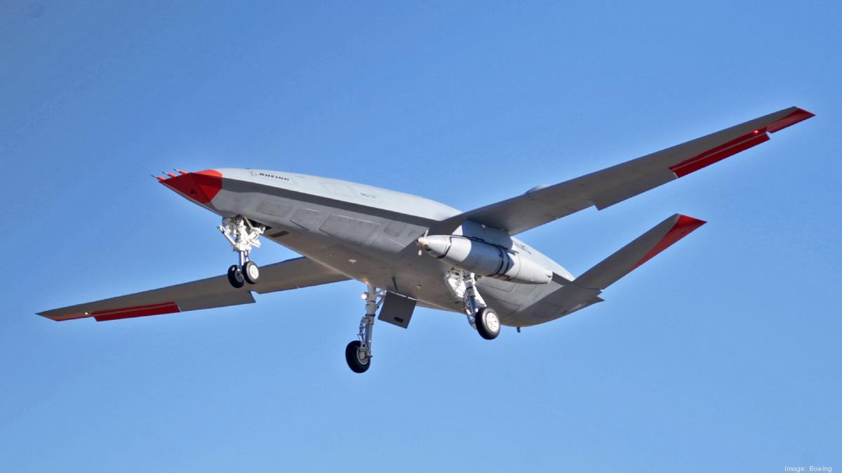 Boeing flies MQ-25 tanker drone with aerial refueling system for the first time.