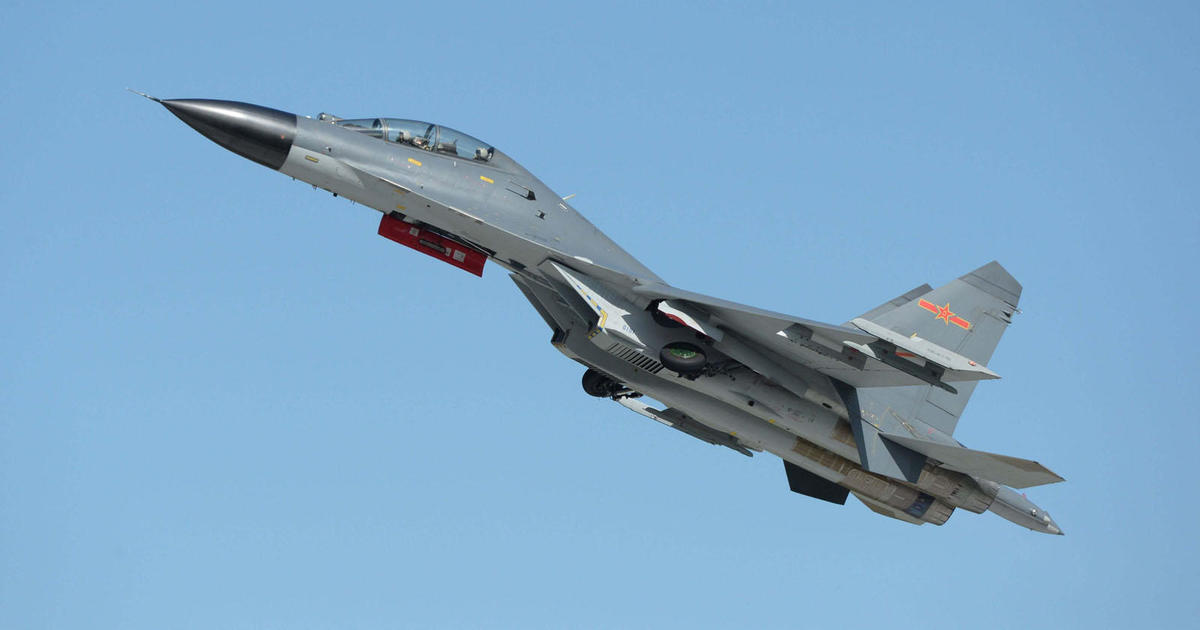 China J-11B fighter jet.