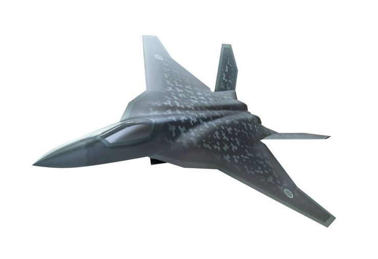 Concept art released by Japanese Ministry of Defense of the Mitsubishi F-X fighter.
