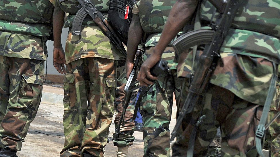Photo of Nigerian soldiers