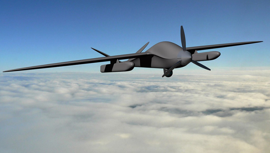 Artist's concept of Georgia's T-31 drone.