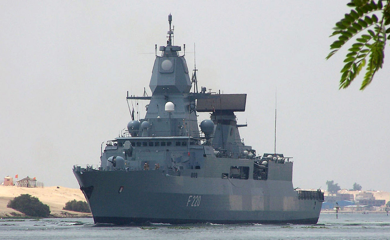Germany's Sachsen class air-defense frigate