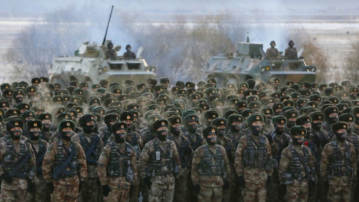soldiers in snow