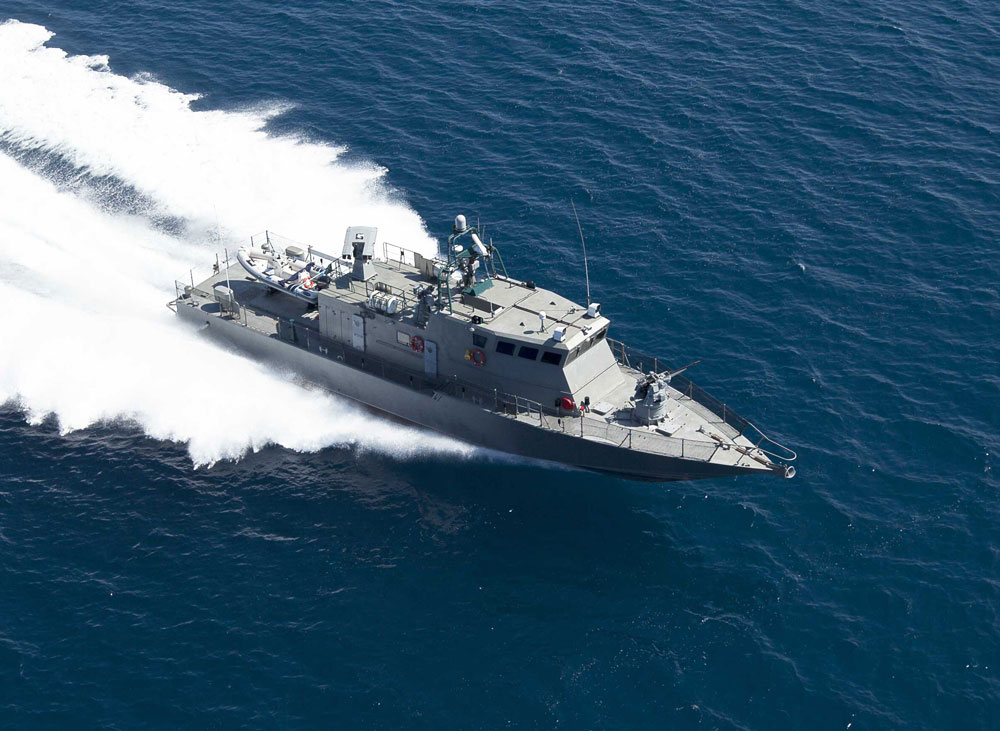 patrol boat running on water