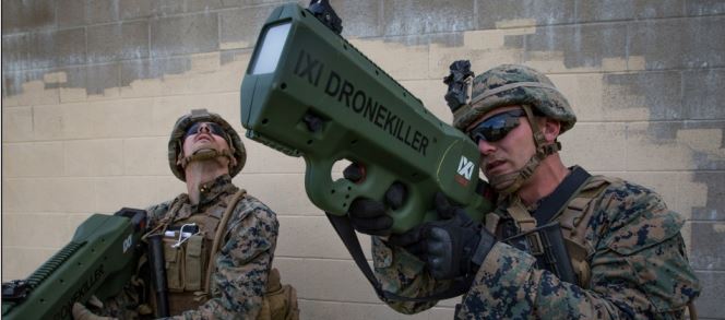 US Marine Corps tests Drone Killer Counter-UAS Technology.