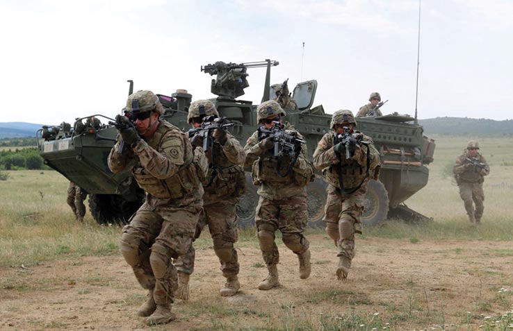 US soldiers in uniform