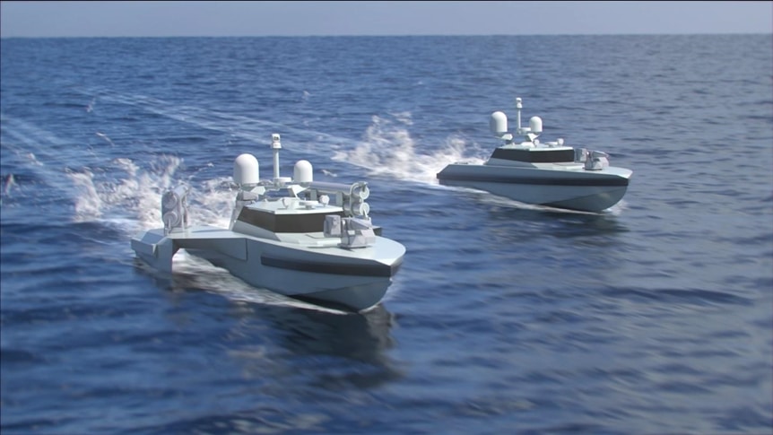 NB57 ASW USV (left) and RD09 ASuW USV (right)