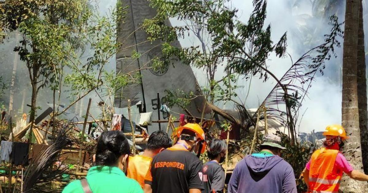 The Hercules C-130 transport plane was carrying 96 people, most of them recent Philippines army graduates, when it overshot the runway