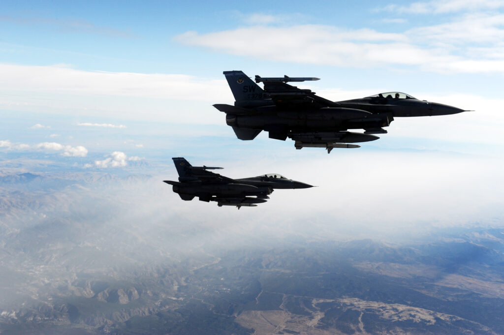 Two F-16 Fighting Falcons