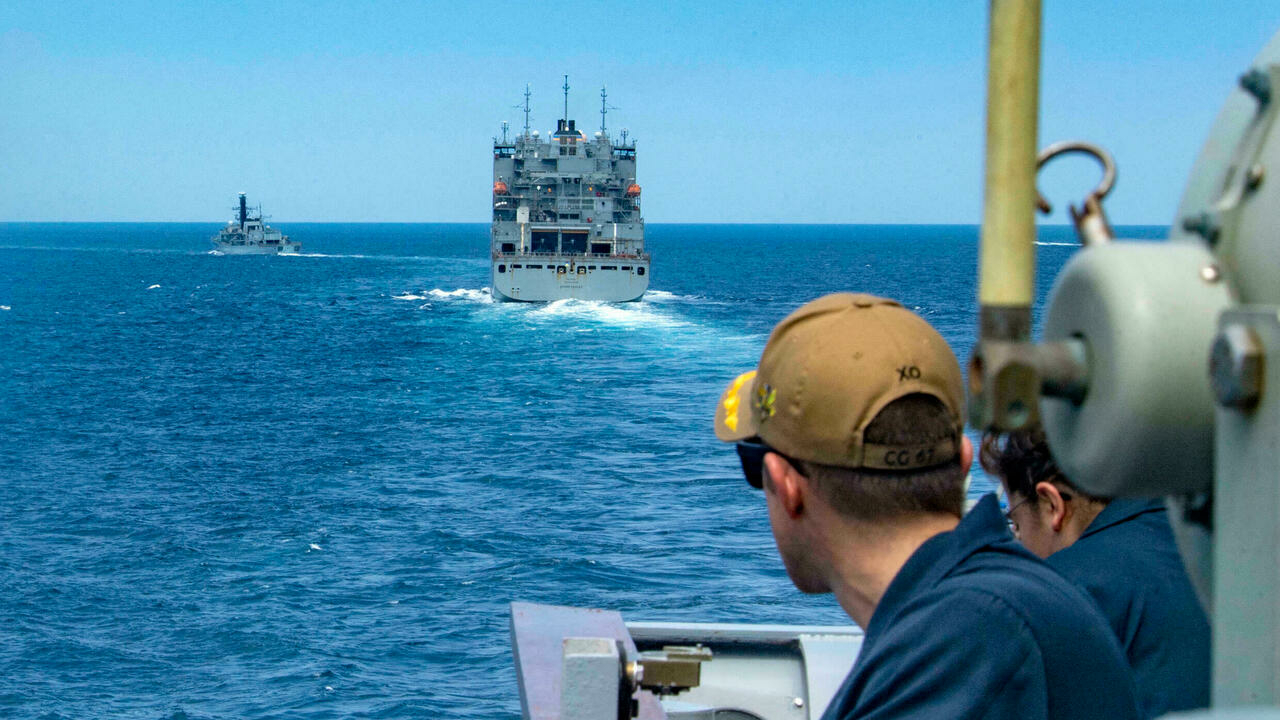 The US Navy and other maritime forces often escort ships through hostile areas in the Gulf region