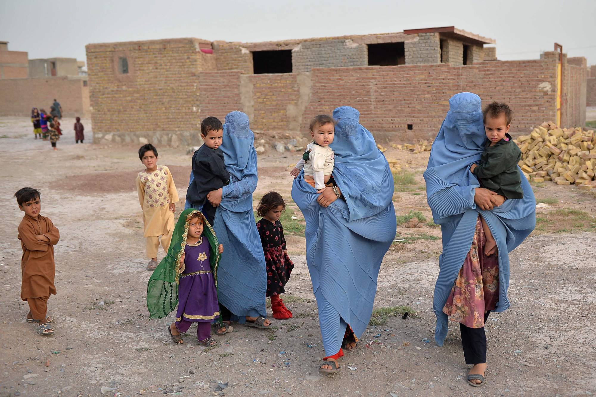 Afghan women and children in Herat, Afghanistan