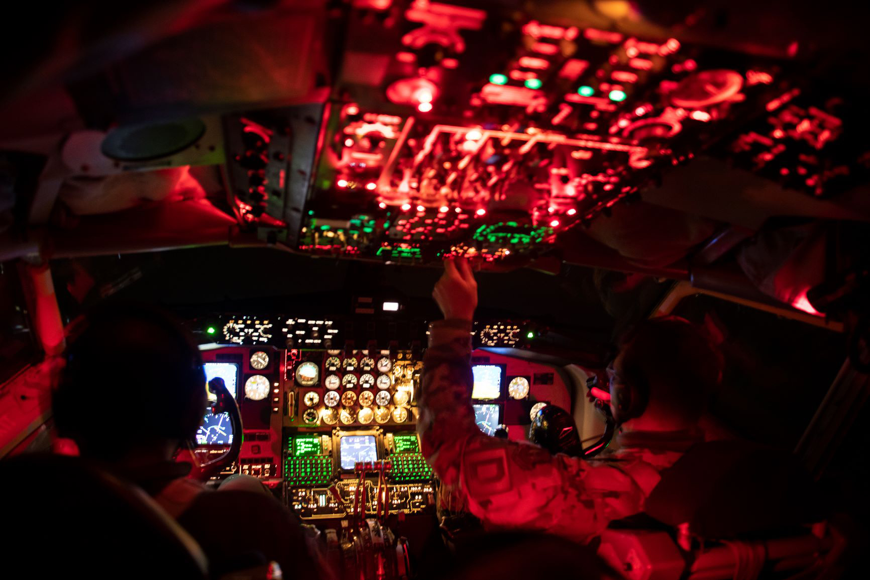 The US Air Force prepares a KC-135 Stratotanker for a flight supporting a Black Sea mission at RAF Mildenhall, United Kingdom, January 14, 2021