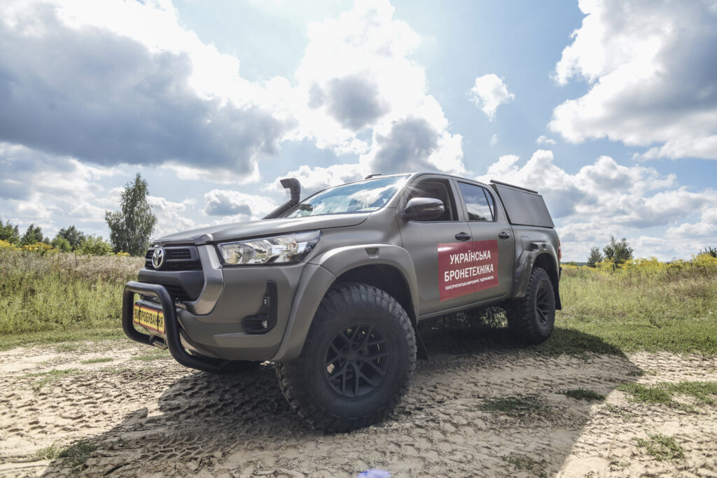 Ukrainian Armor's Saigak, a prototype off-road tactical vehicle designed to replace the Soviet UAZ jeep.