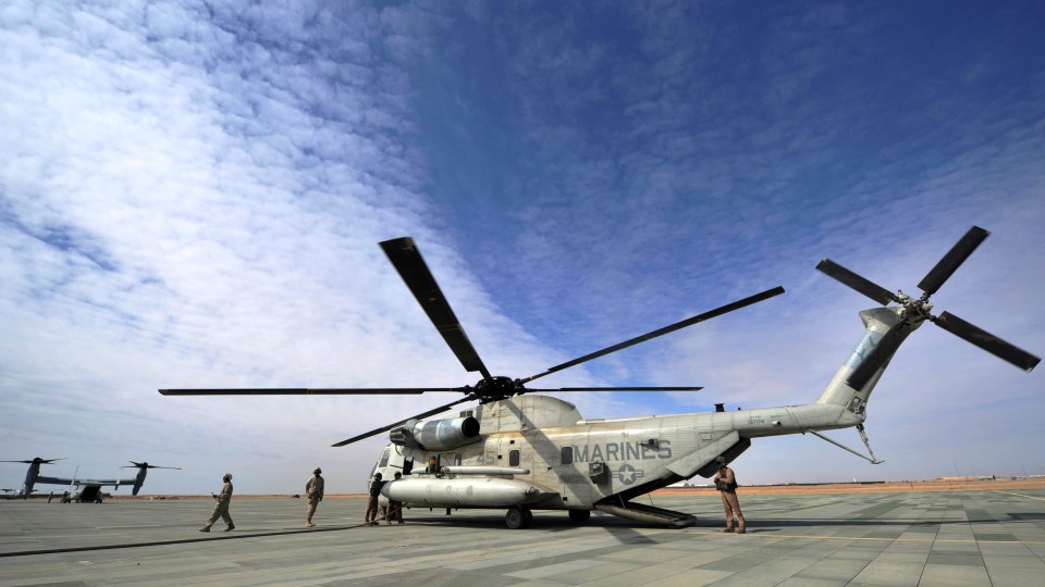 A CH-53 helicopter