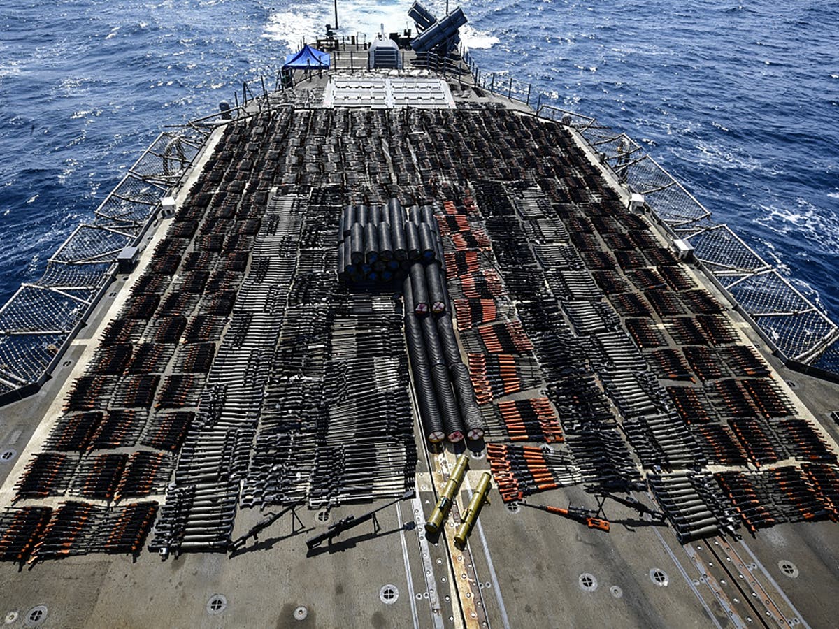 A vessel with weapons