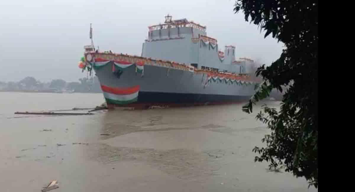 Indian Navy's Sandh large survey vessel