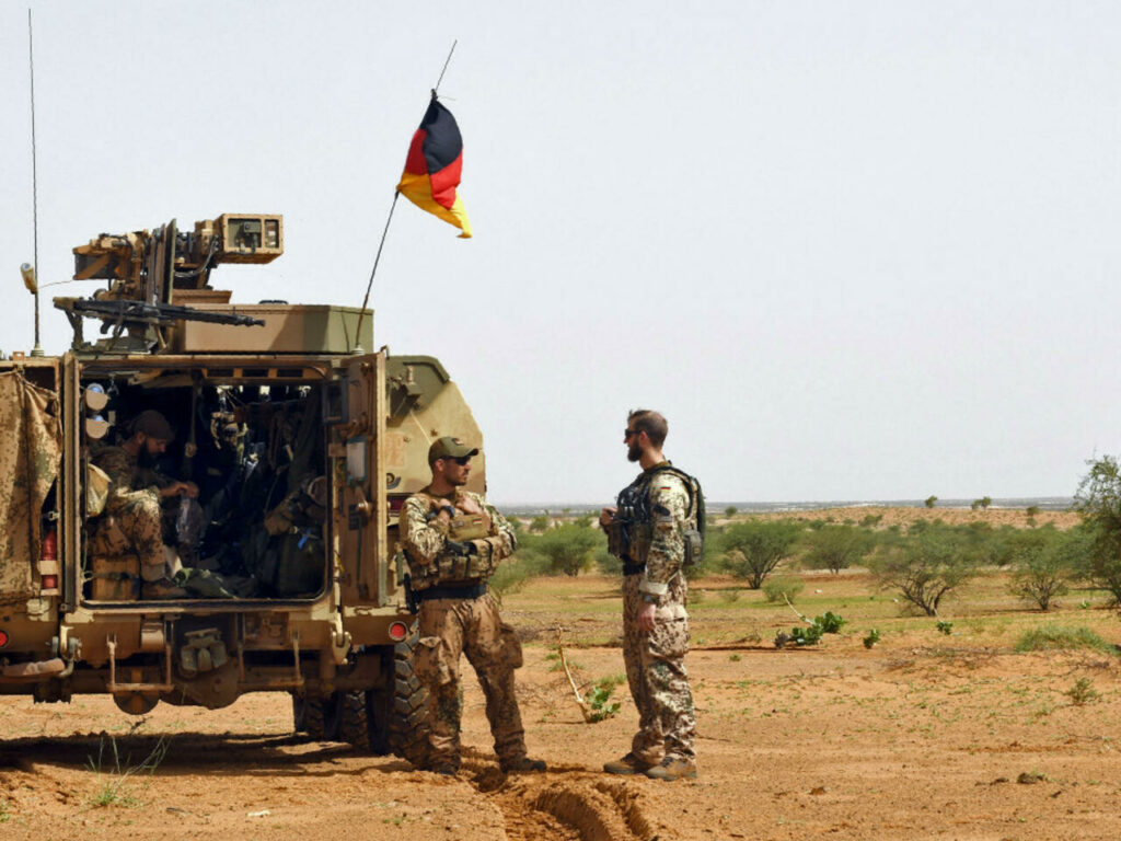 Soldiers from a German detachment of MINUSMA