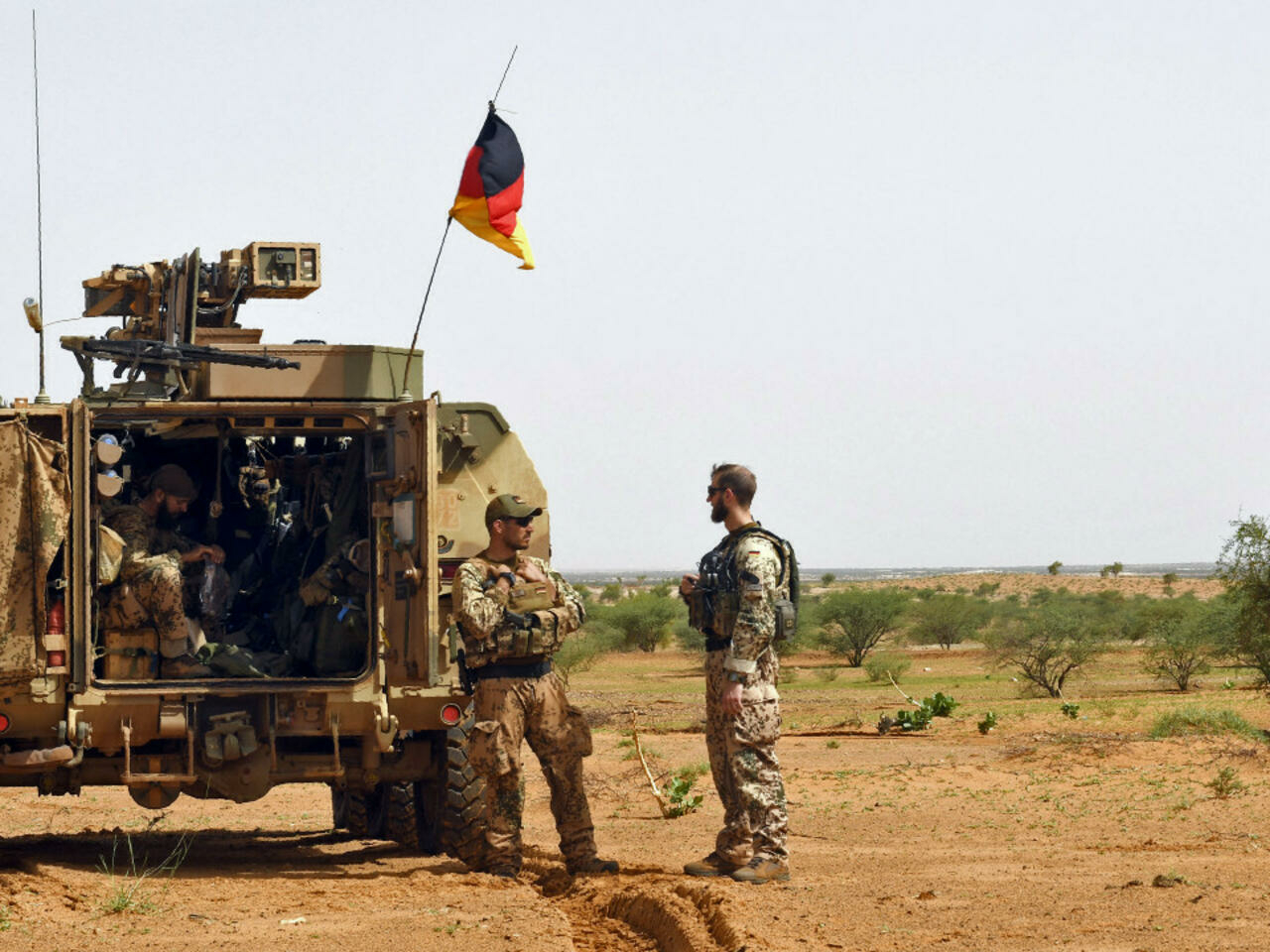 Soldiers from a German detachment of MINUSMA