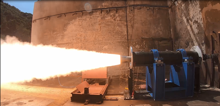 Test of Rocket motor of PrSM