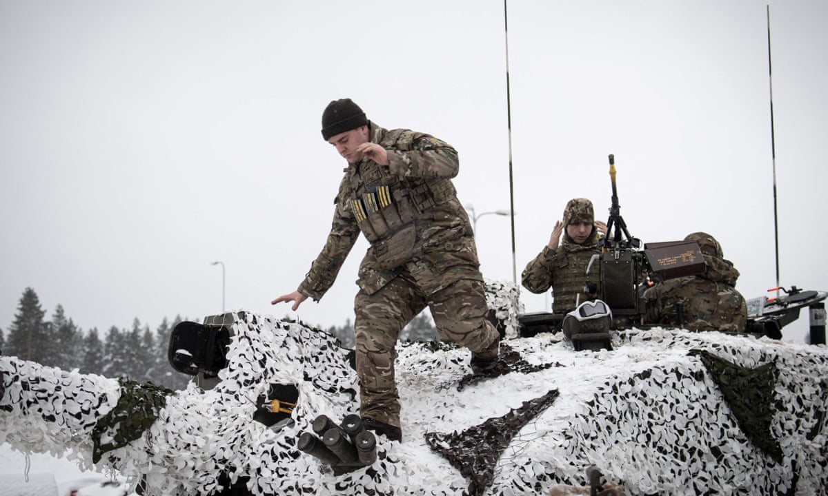 British soldiers take part in an exercise