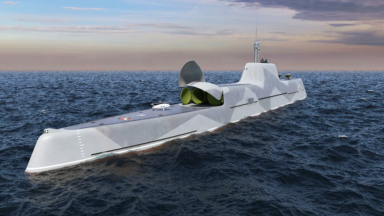Sentinel submersible patrol ship