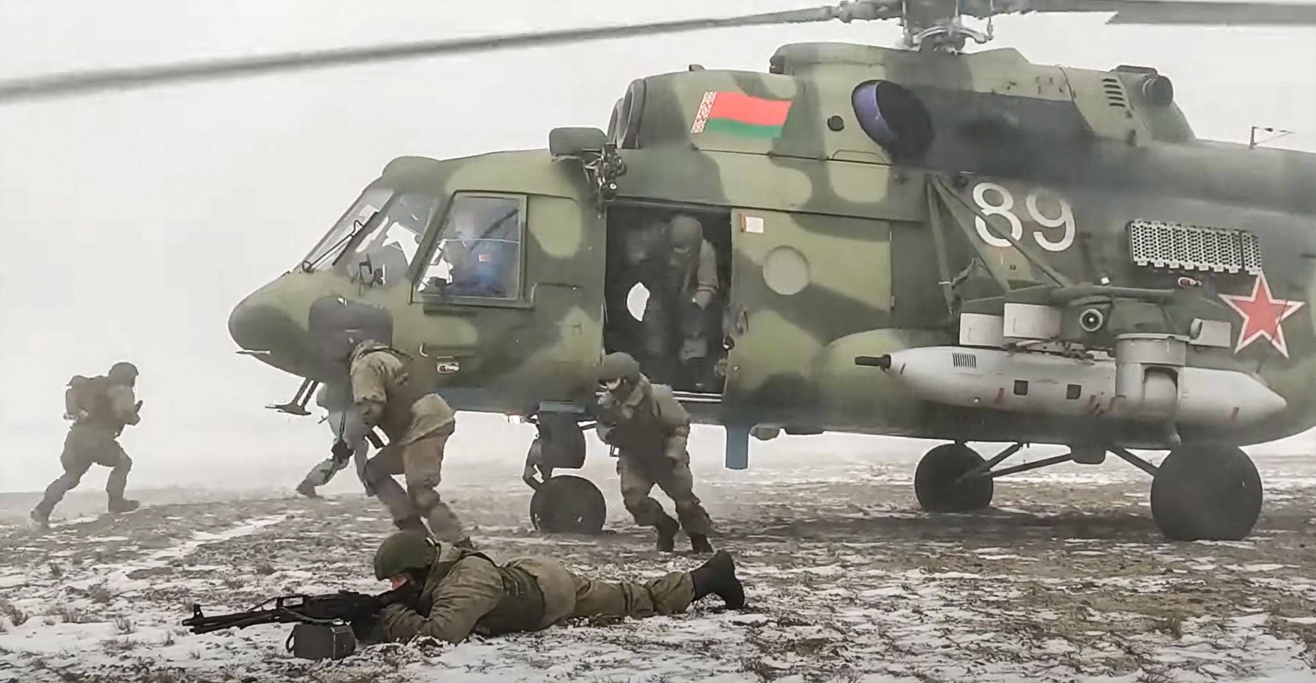 Belarus' soldiers during joint exercises of the armed forces of Russia and Belarus