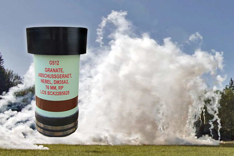 Maske 76mm rapid smoke/obscurant cartridge