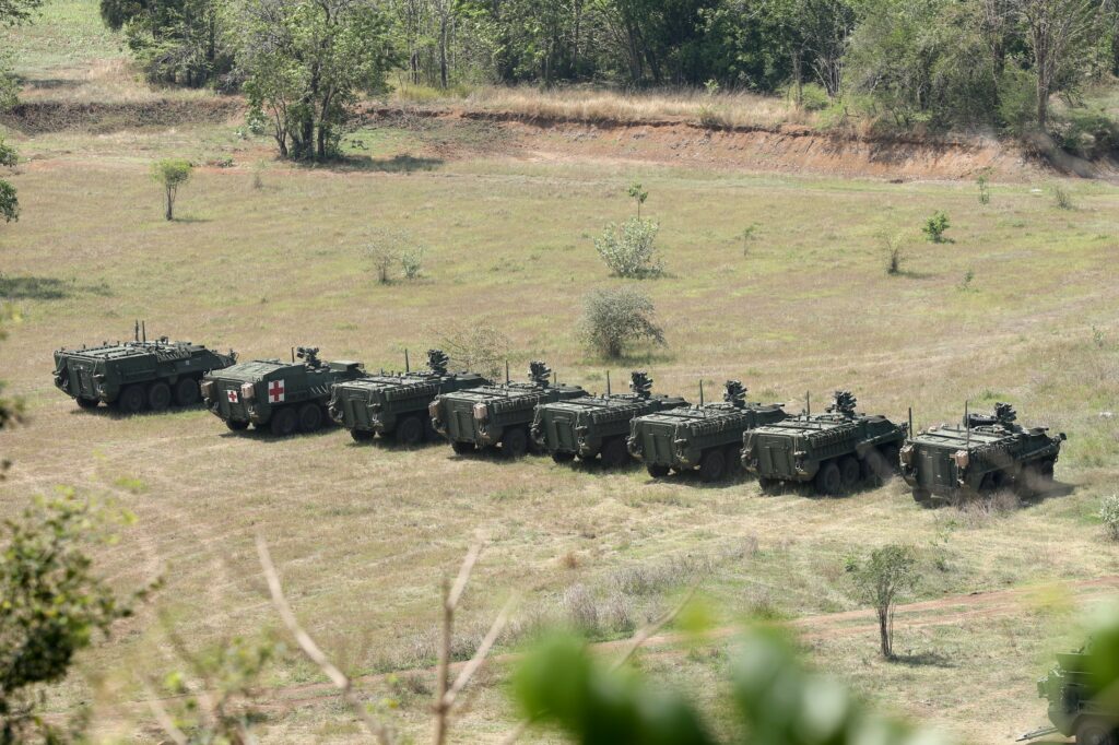 Stryker vehicles