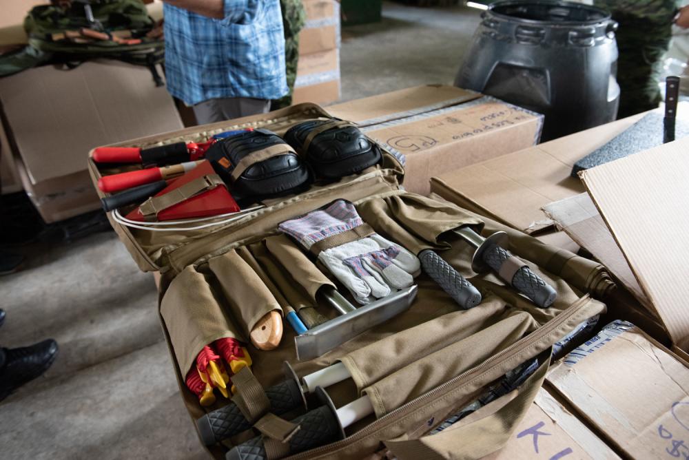 Demining equipment