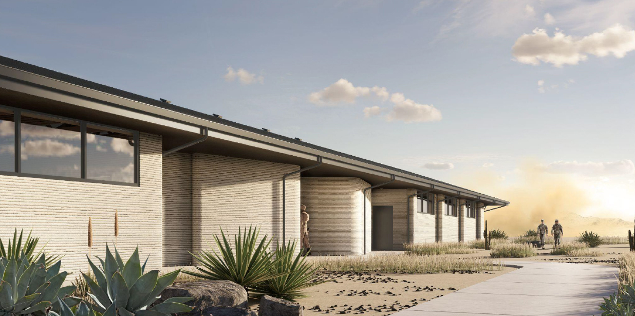 Concept image of 3D barracks