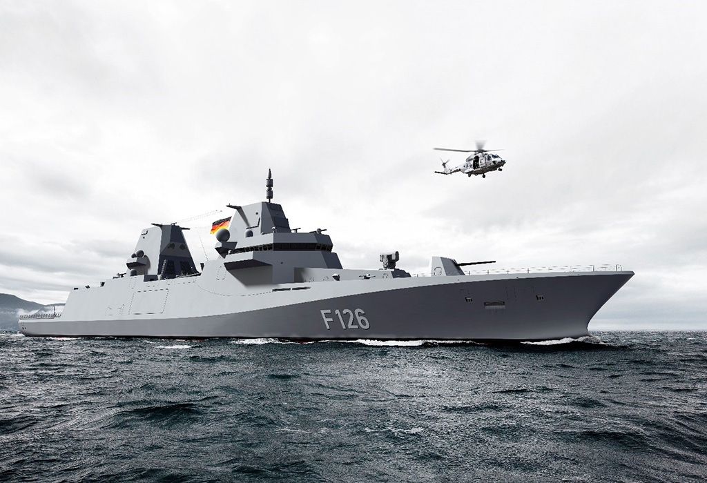 TRS-4D Radar on German F126 Frigates
