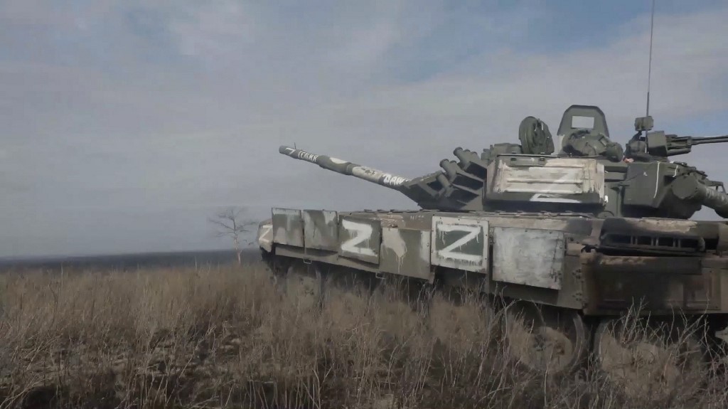Russian tank in Ukraine