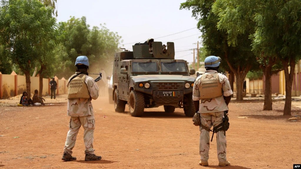 Soldiers of the UN peacekeeping mission in Mali