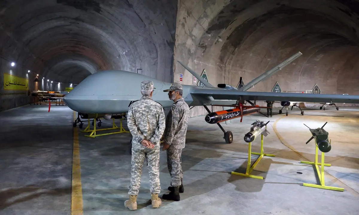 An Iranian underground drone base
