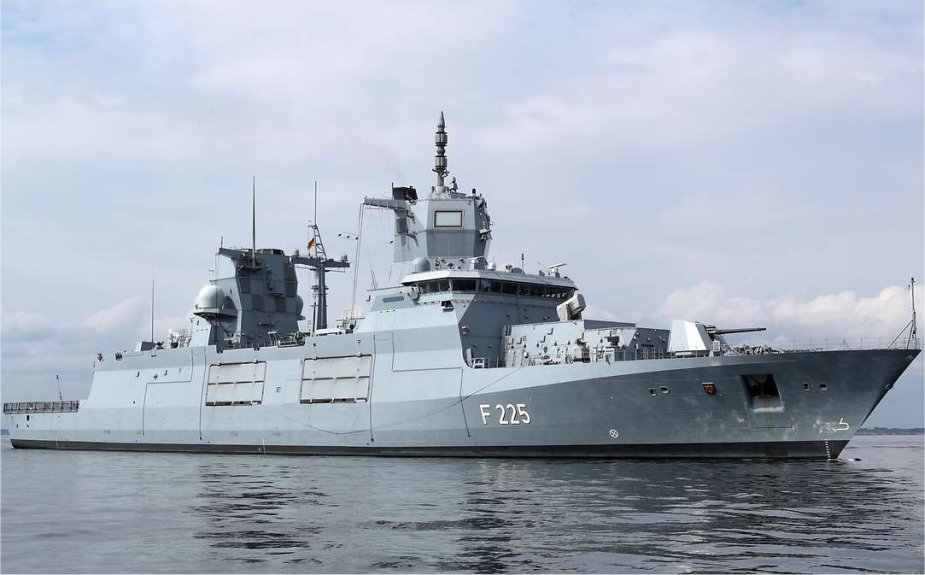 German Baden-Wurttemberg-class frigate 'Rheinland Pfalz'