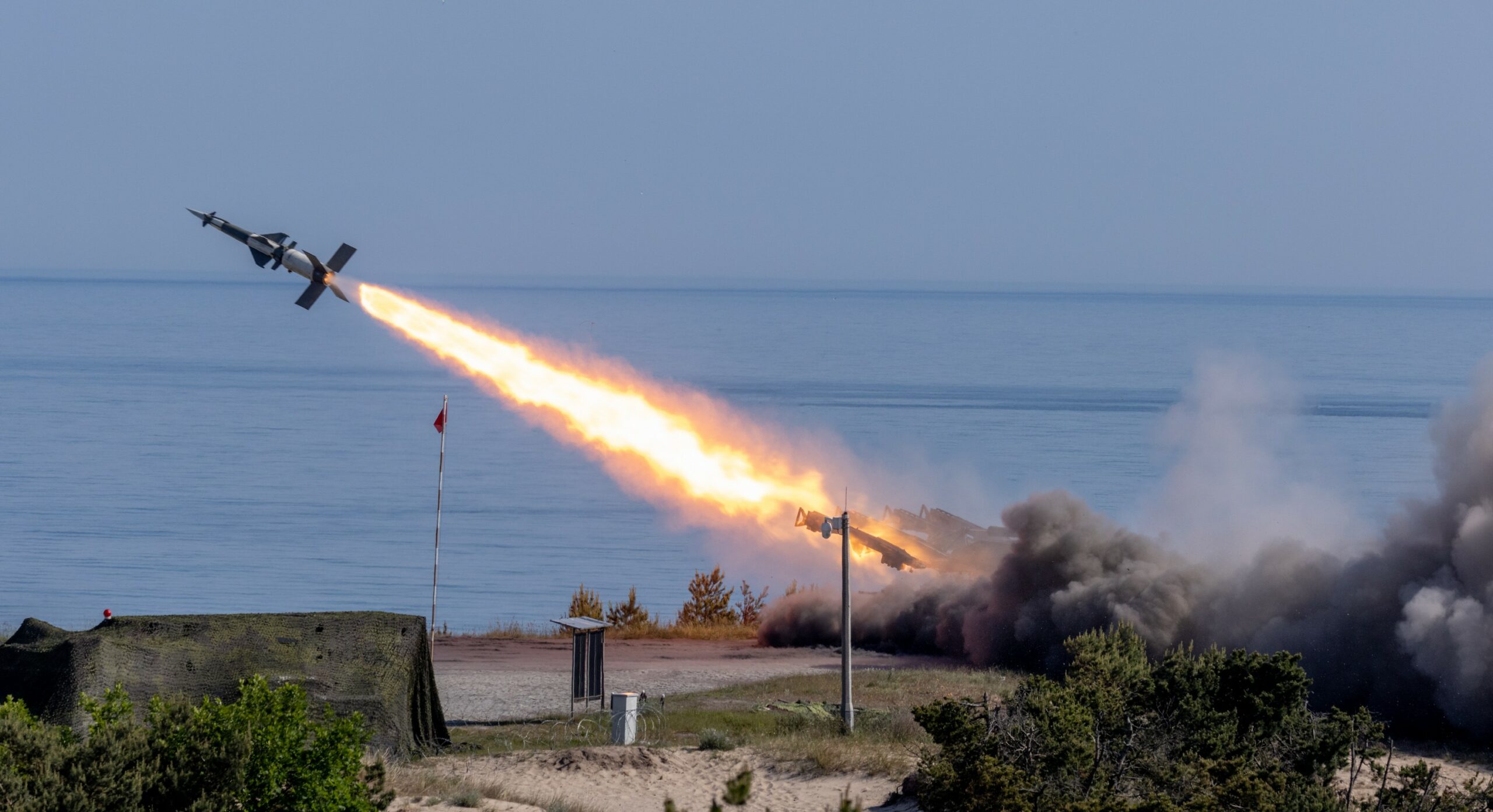 Missile fired at NATO's Ramstein Legacy exercise.