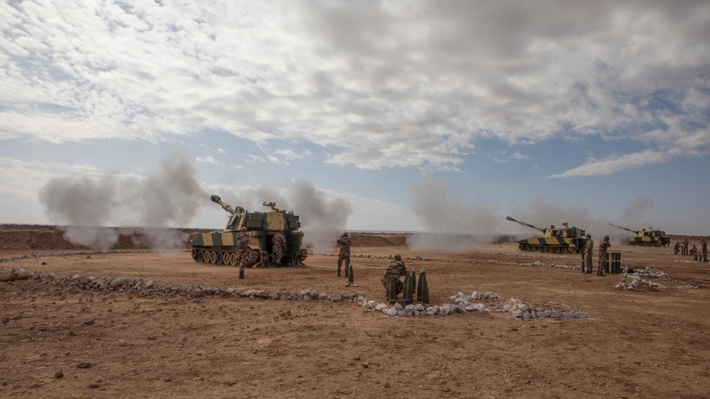 M109A5 howitzers