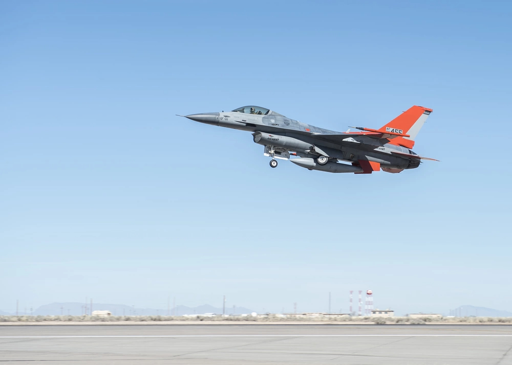 First flight of QF-16 Zombie Viper