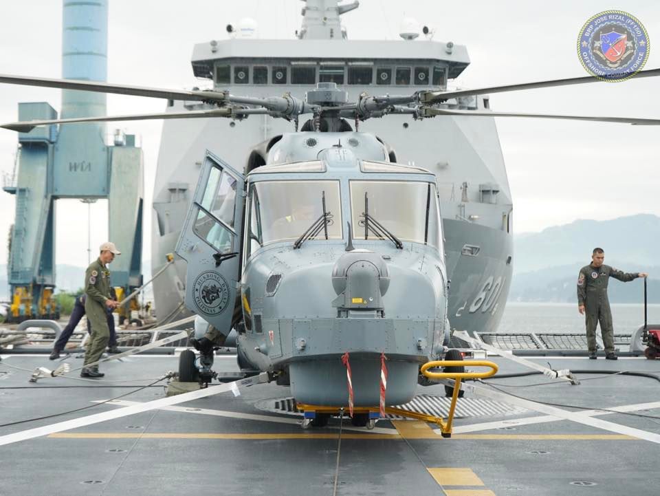 Wildcat Chopper aboard BRP Jose Rizal.
