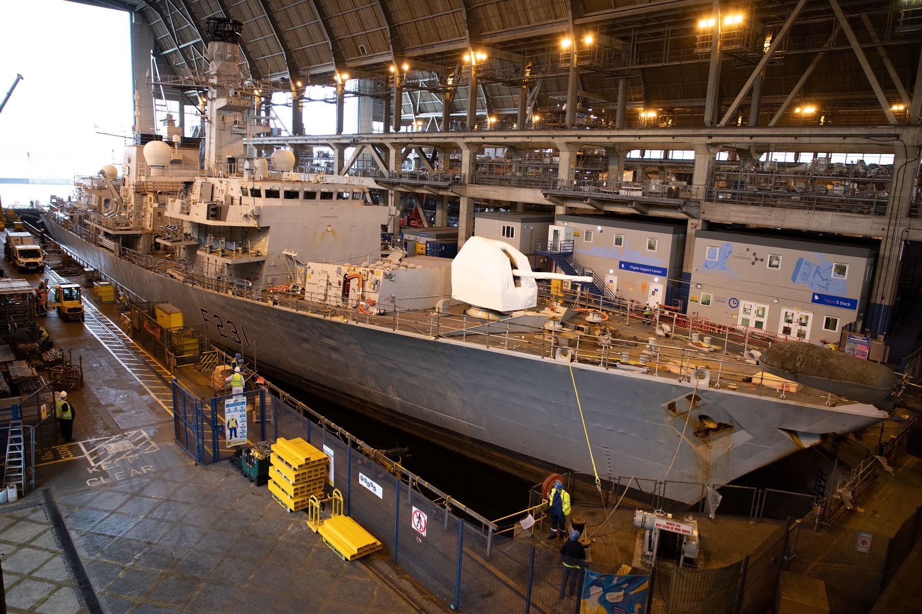 HMS Argyll post-LIFEX upkeep.