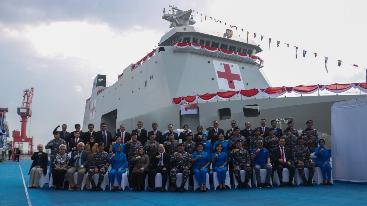 Official launch of Indonesian Navy's 2nd hospital ship.
