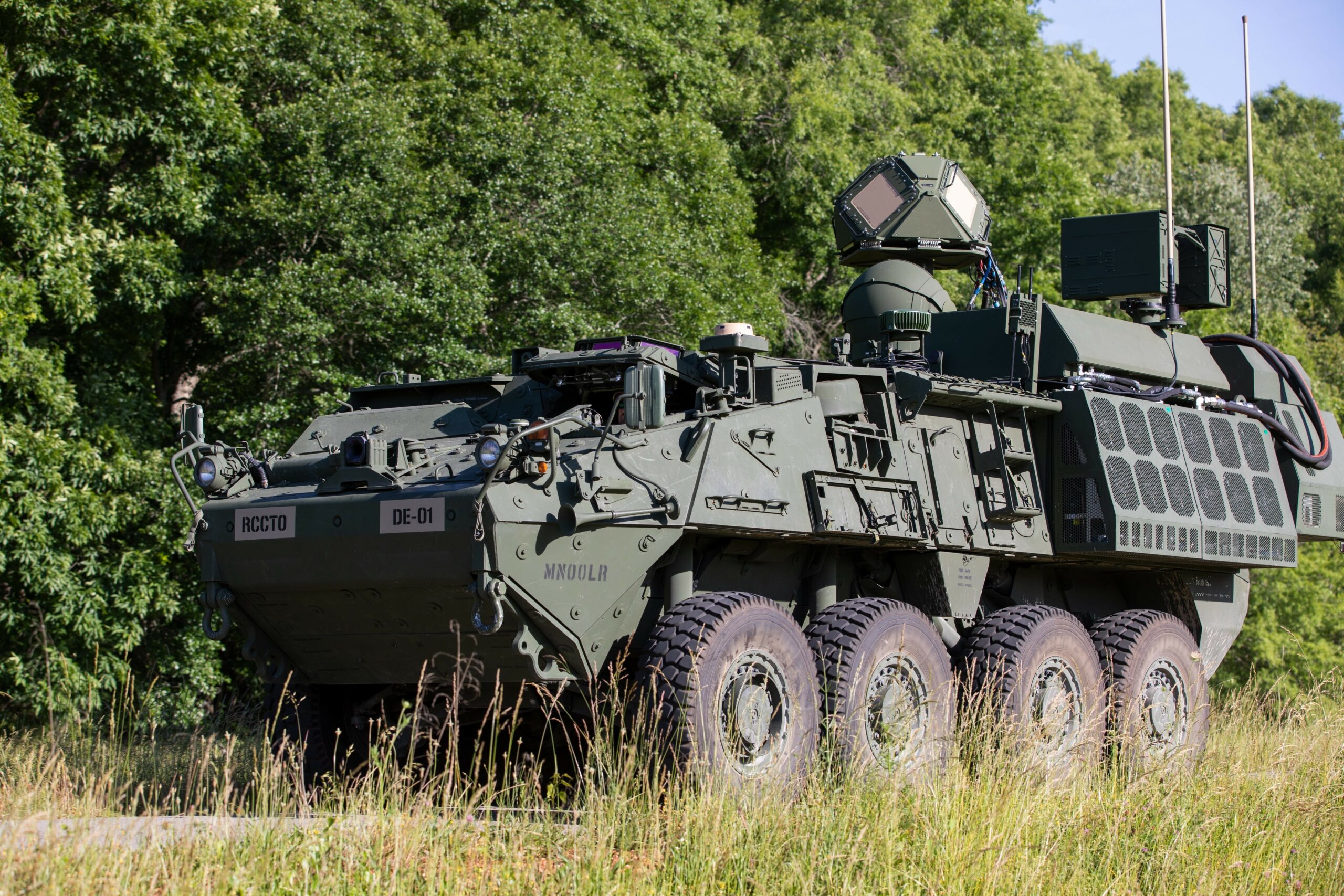 Stryker-mounted laser