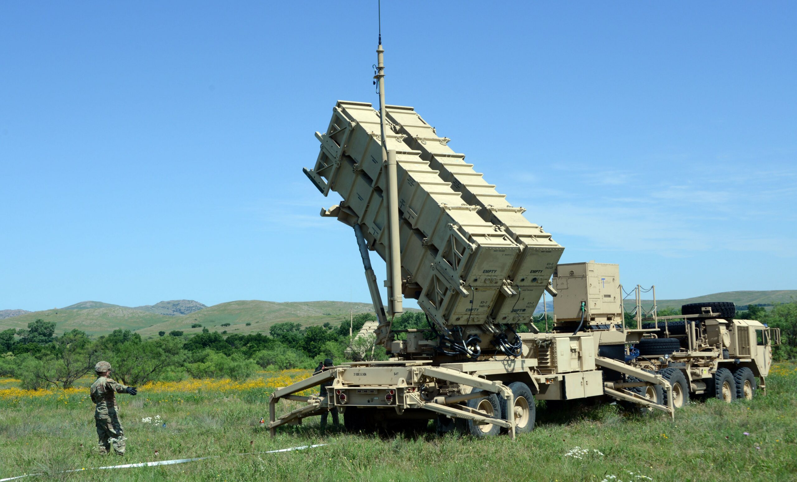 Patriot missile launcher
