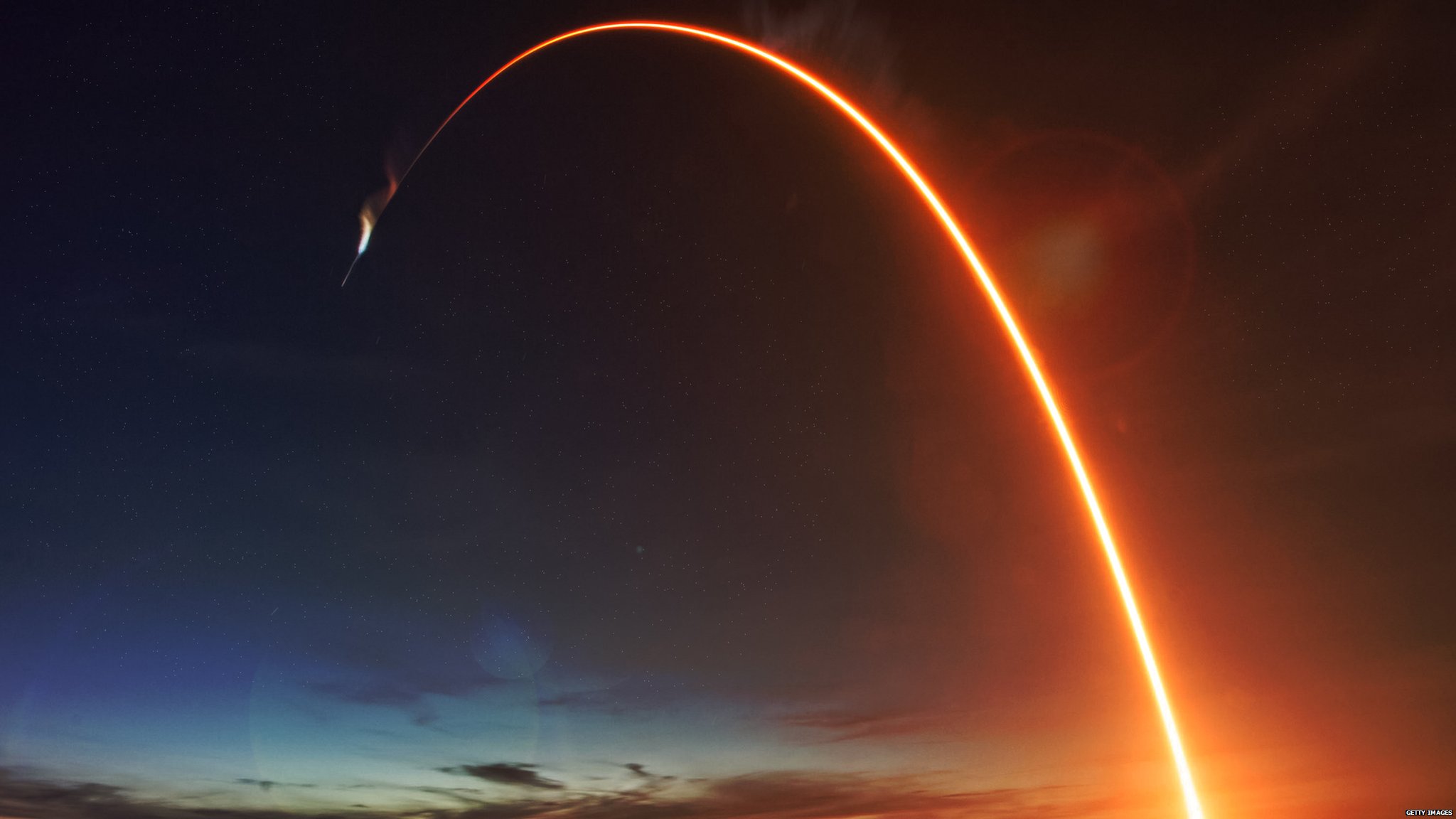 A fired rocket.