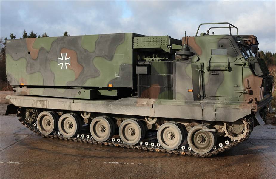 German army MARS II M270 MLRS Multiple Launch Rocket System.