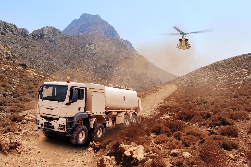 Rheinmetall TGS 8x4 airfield fuel tank truck