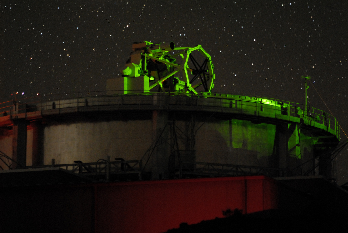 Air Force Research Laboratory’s 3.6-meter, 75-ton Advanced Electro-Optical System (AEOS) telescope