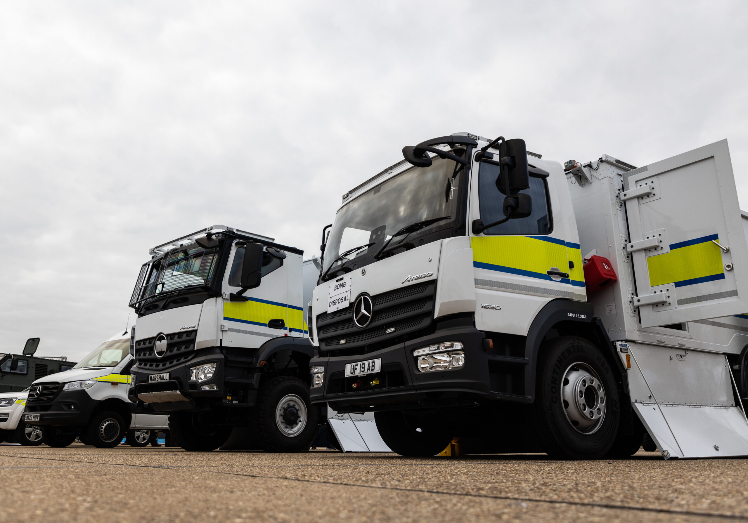 The GASKET 3 and GASKET 4 vehicles at Defence Vehicles Dynamics 2022