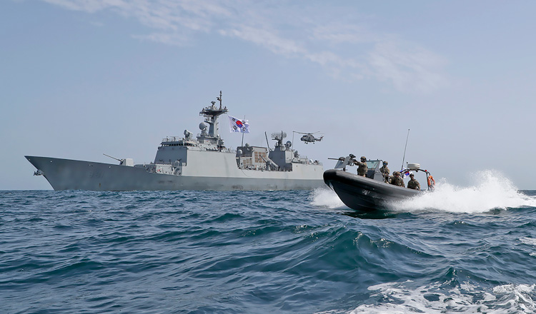 South Korea's destroyer ROKS Choi Young