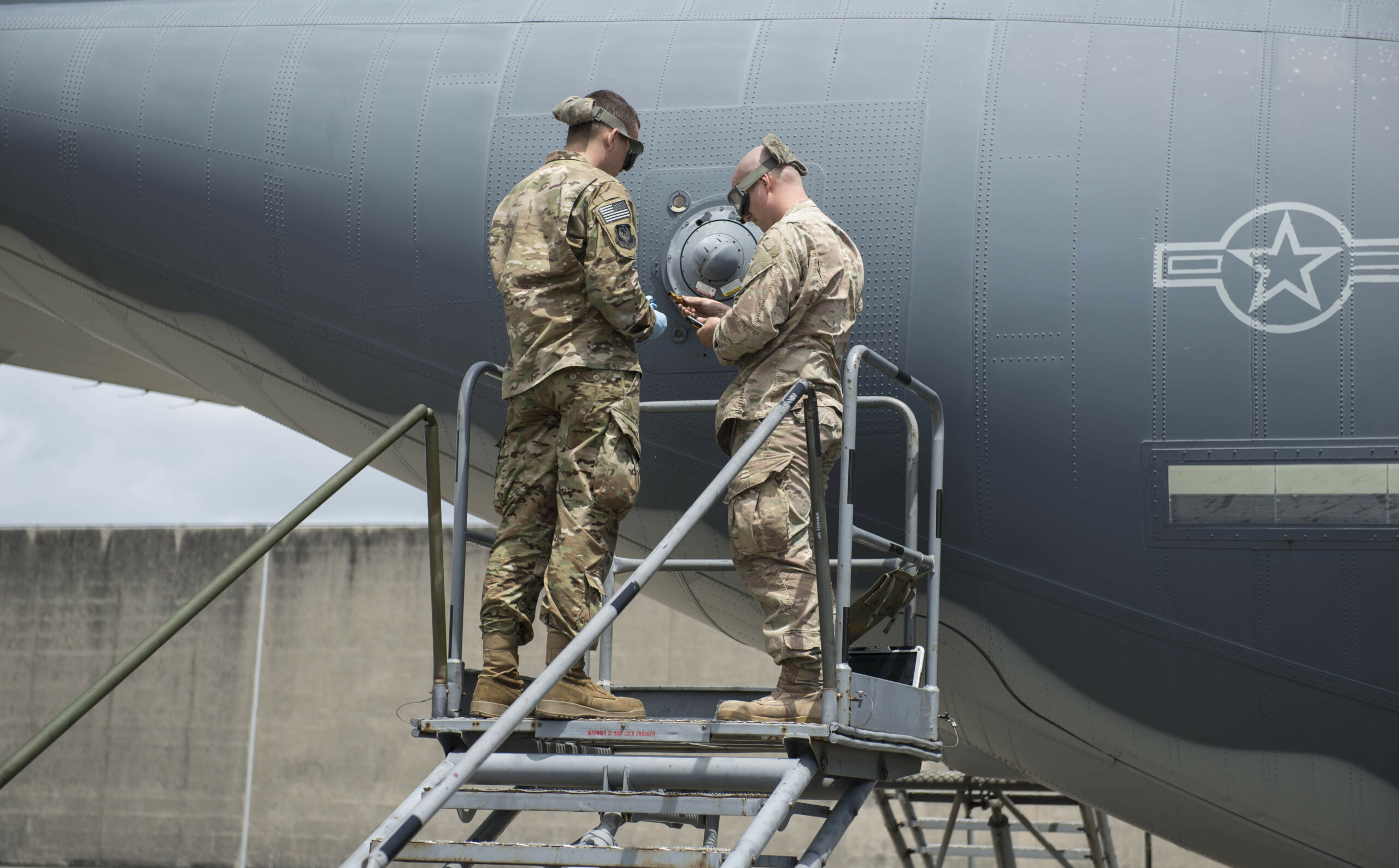 Electronic warfare systems maintenance.
